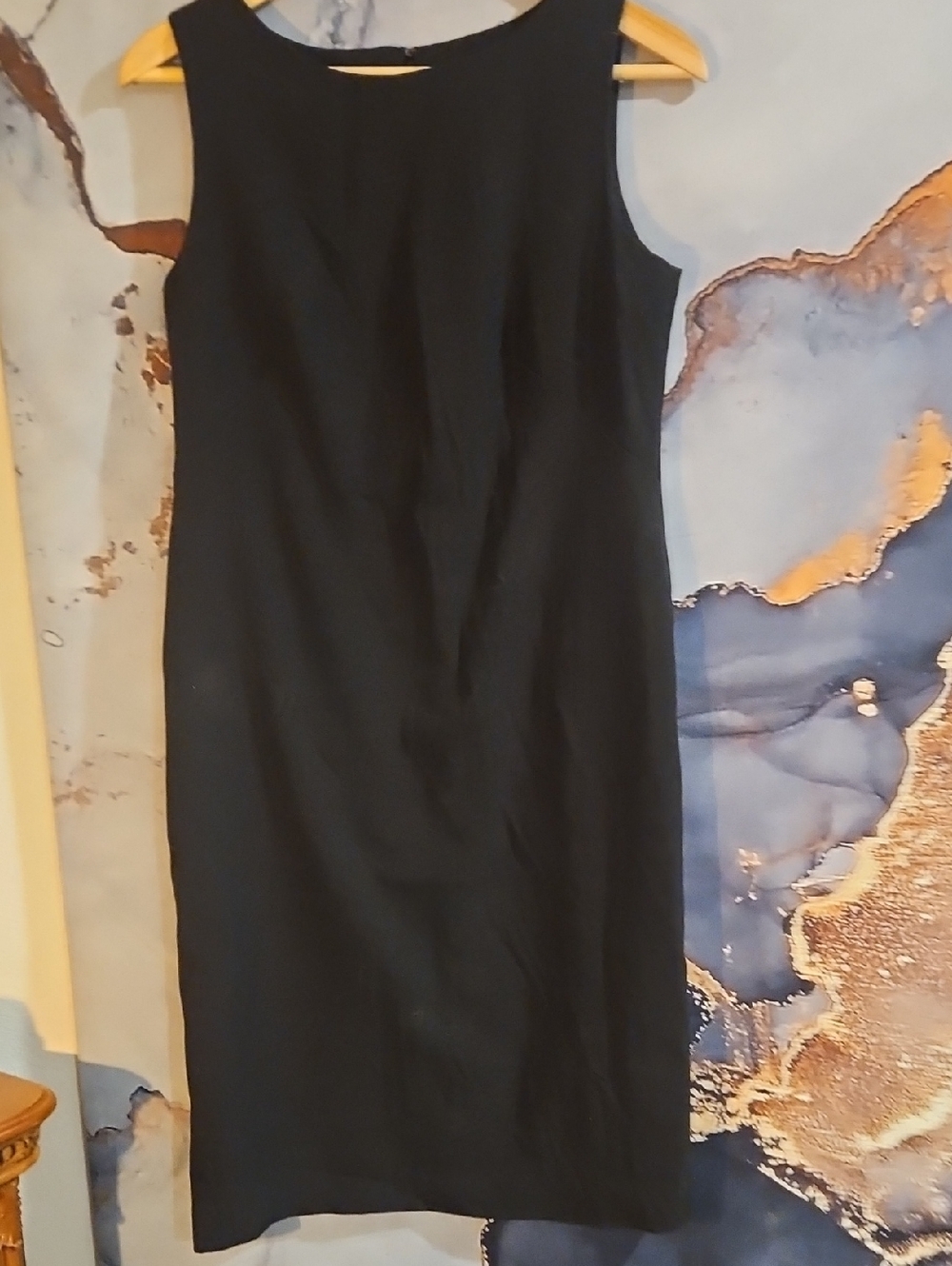 George Black Sleeveless Midi Sheath Dress